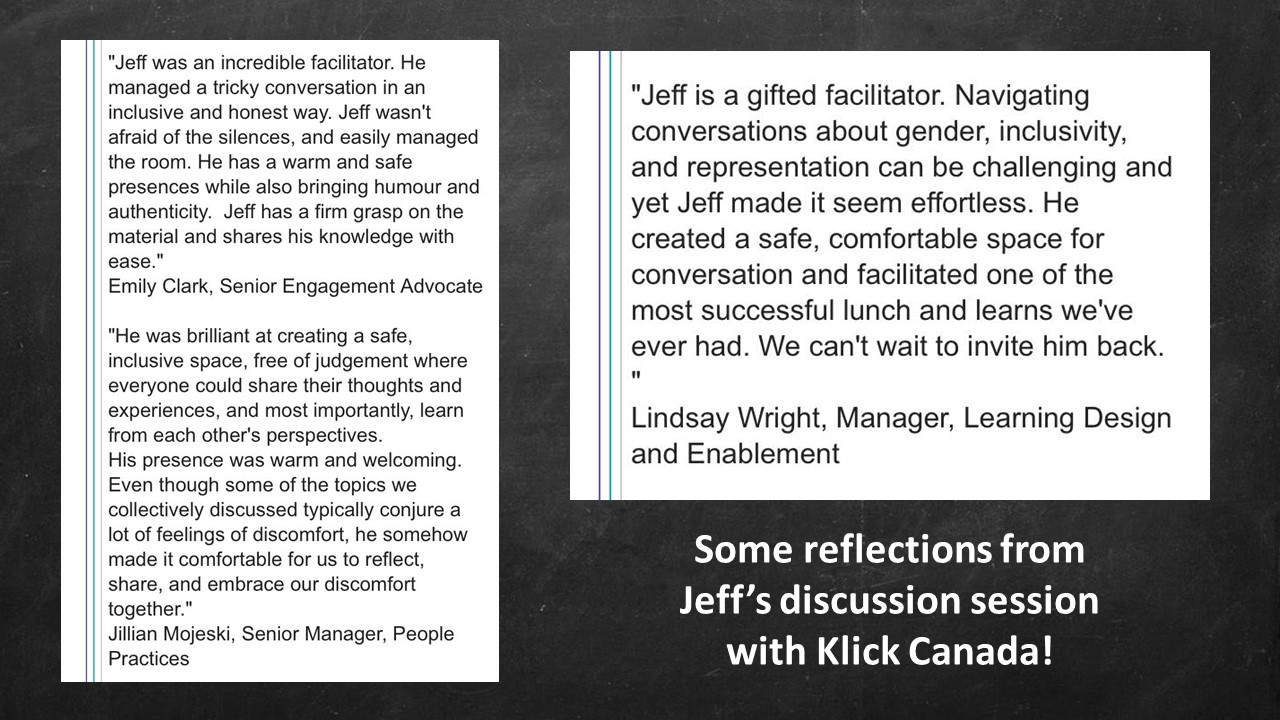 Klick Canada testimonial slide